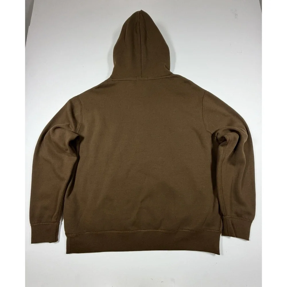 Polo Ralph Lauren Men's Size XL Brown Fleece Cotton Hoodie Pullover NWT $138